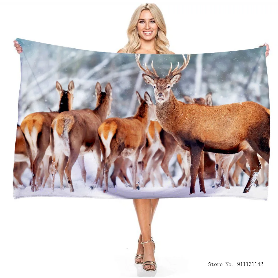 

Мягкое абсорбирующее банное полотенце из микрофибры с 3d-изображением животных