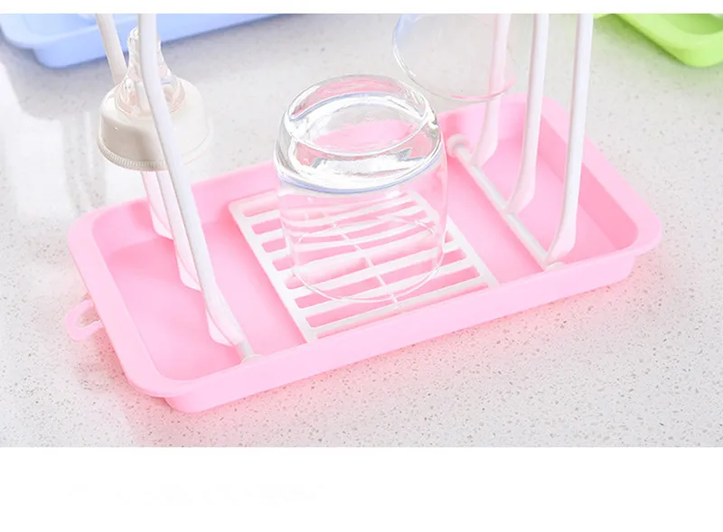 Сушилка для бутылочек сушилка детских синяя розовая хранения подставка чашек