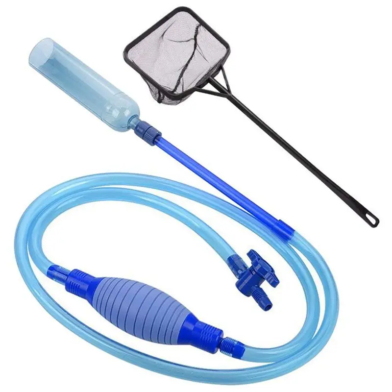 Очиститель аквариума для рыб Сифон Вакуумный насос Гравий очиститель