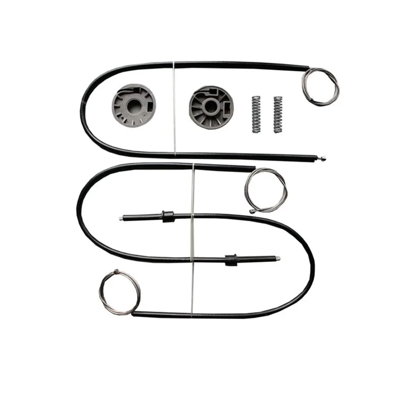 

FOR Auto Window Regulator Repair Kit For Smart Roadster 2003-2005 Front Right Driver Side 1Set cable + Roller and springs