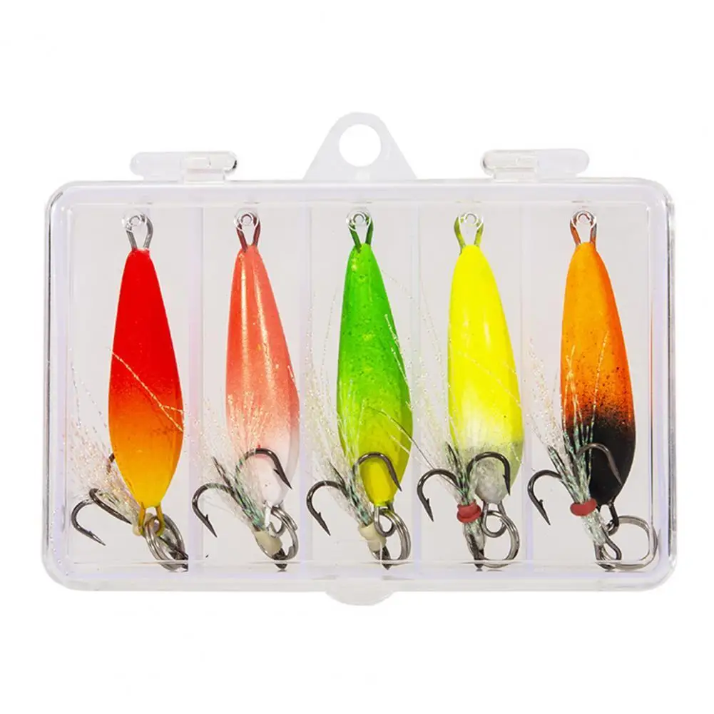 

5 шт./компл. рыболовная приманка, искусственный рыболовный крючок с приманкой, зимняя приманка для ловли окуня, форели, крючок для рыбалки на ...
