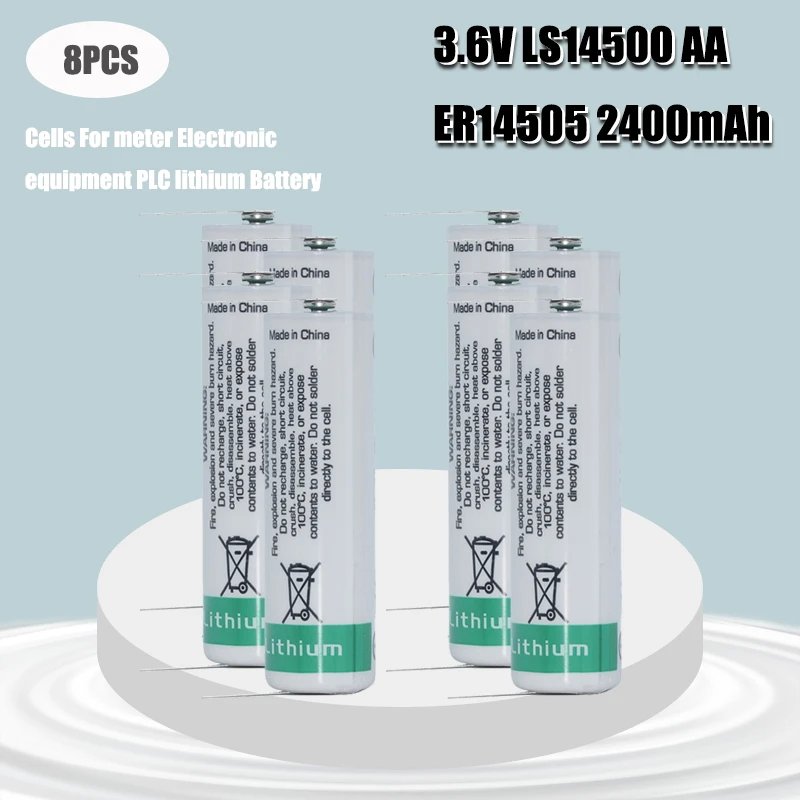 8 шт./лот новый оригинальный SAFT LS14500 AA 3 6 В 2600 мАч Тионилхлорид промышленный