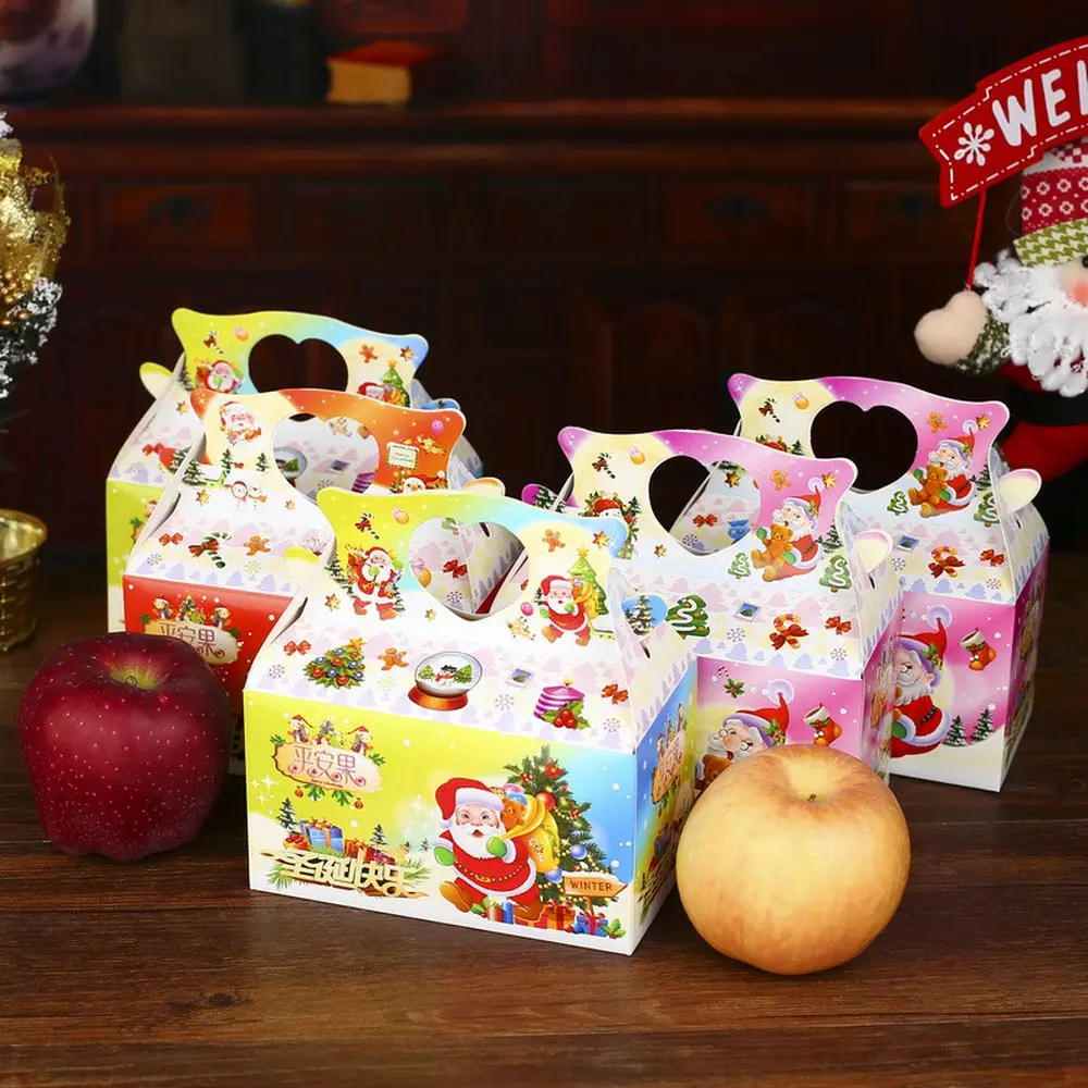 50 шт. коробка с яблоком для рождества конфет на Рождество рождественские