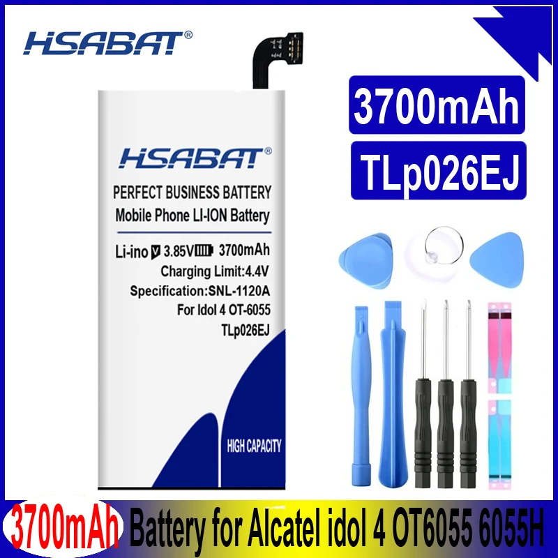 Аккумулятор HSABAT 3700 мАч TLp026EJ TLp026E2 для Alcatel idol 4 OT6055 6055H 6055Y 6055U 6055 6055K 6055B | Мобильные