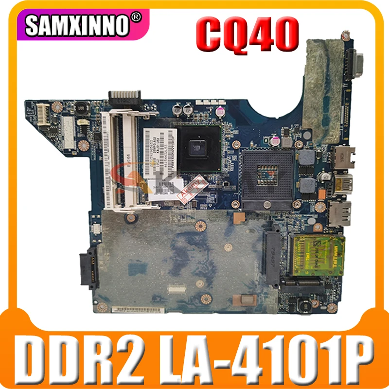 

High Quality For HP CQ40 Laptop Motherboard DDR2 GL40 577511-001 JAL50 LA-4101P MainBoard 100% Tested Fast Ship