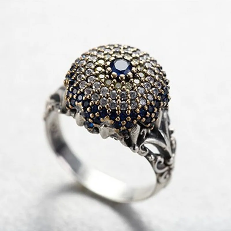 2020 реальные S925 серебряное кольцо для женщин в стиле ретро удачи индивидуальном