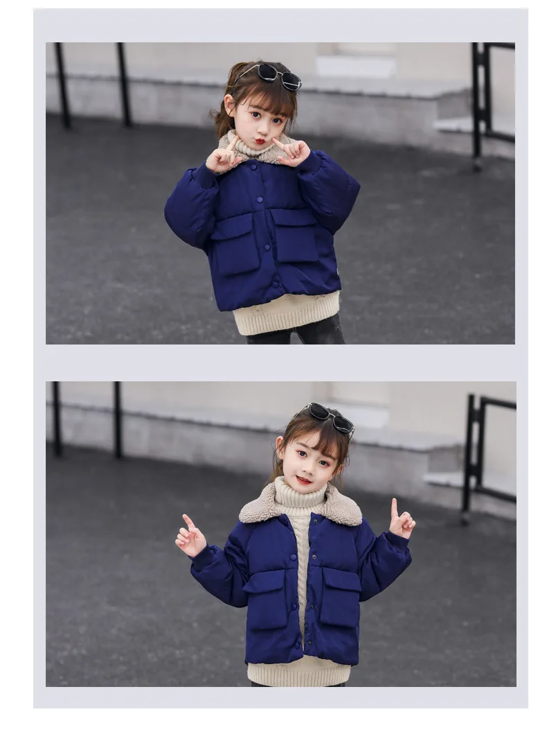 Children Coat Baby girls coats padded jackets winter Kids Warm lapel Outerwear Coat toddler Parker jacket Outerwear clothes