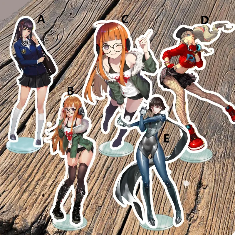 Стенд аниме Persona 5 Niijima Makoto Takamaki Ann Sakura Futaba акриловая фигурка украшение для дома 15