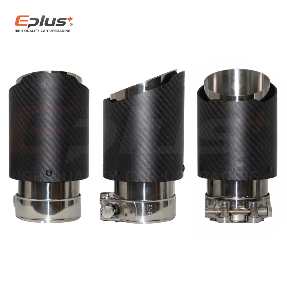 Автомобильная матовая выхлопная система из углеродного волокна глушитель