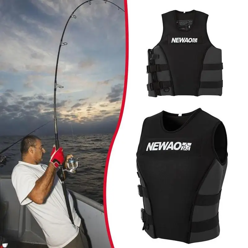 

Life Vest Adult Fishing Drifting Water Sports Neoprene Life Vest Profession Surfing Motorboat Buoyancy Swimming Life jacket