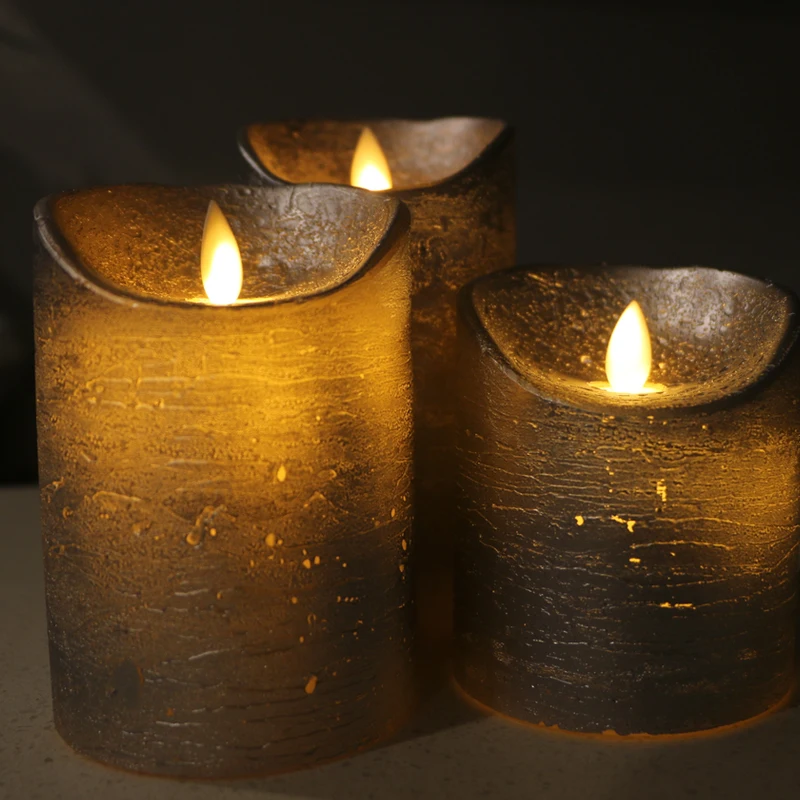 LED Electronic Dancing Flameless Candle Light Simulation Candle Battery Operated Wedding Festival Home Decor Water Ripple lamp