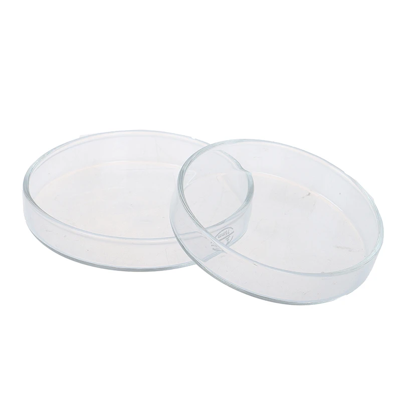 Прозрачная стеклянная чаша Петри стерильная тарелка для выращивания растений