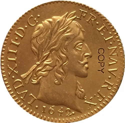 

24 K позолоченные 1642 Соединенные монеты Королевства копия