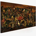 Настенная картина большого размера с изображением знаменитых людей, Картина на холсте обсуждающая божную комедию с плакатами и принтами Данте для гостиной