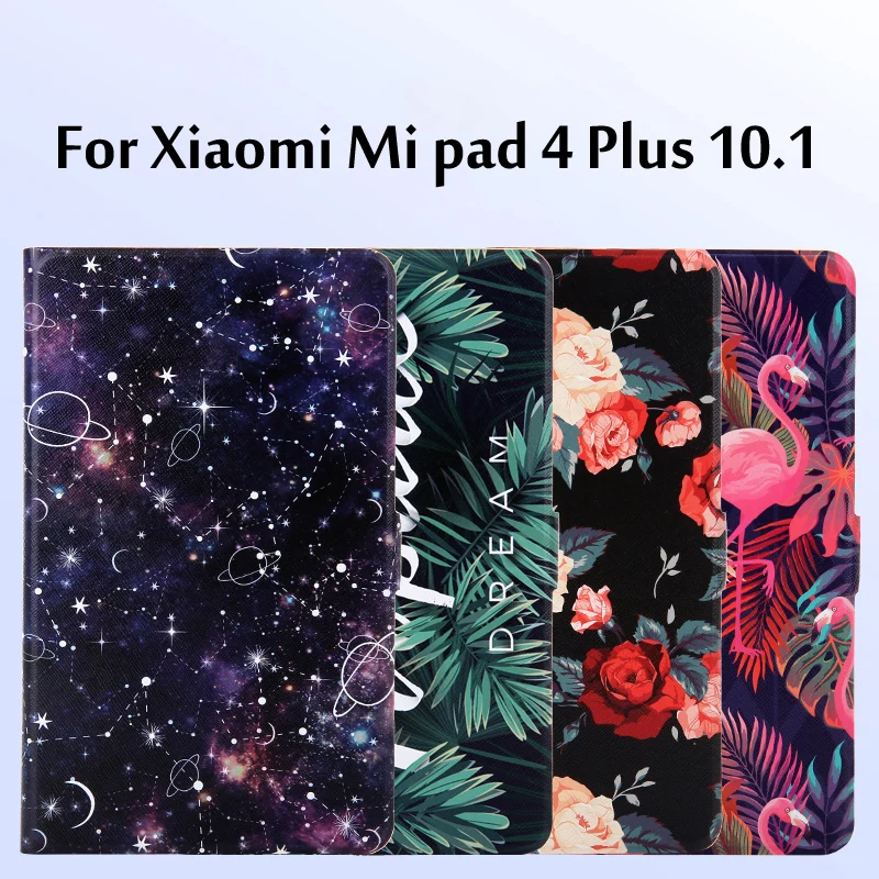 Модный окрашенный флип чехол для XiaoMi Mi pad 4 Plus 10 1 дюймов планшета Xiaomi Mipad / pad4 1|Чехлы