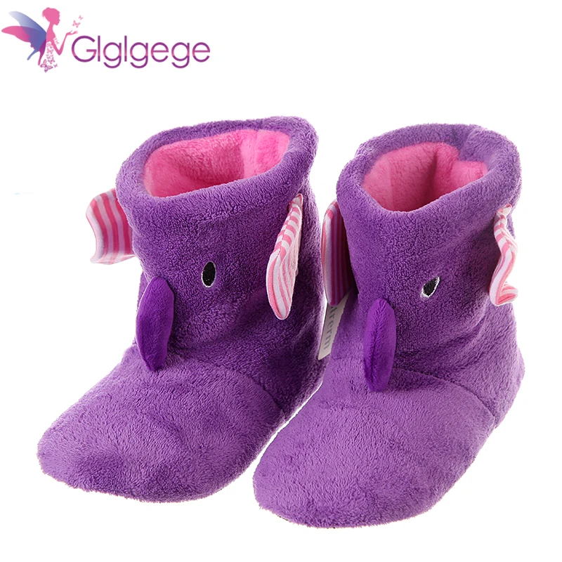 Женские зимние домашние тапочки glglglgege теплые однотонные на плоской подошве с
