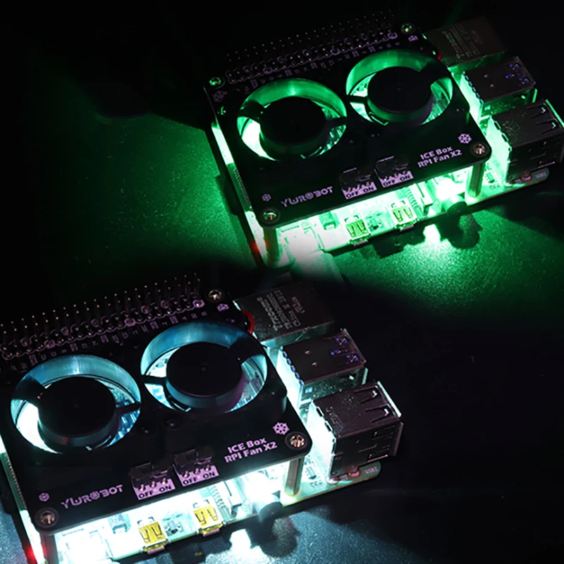 Для Raspberry Pi светодиодный вентилятор Охлаждения Модуль GPIO Плата расширения
