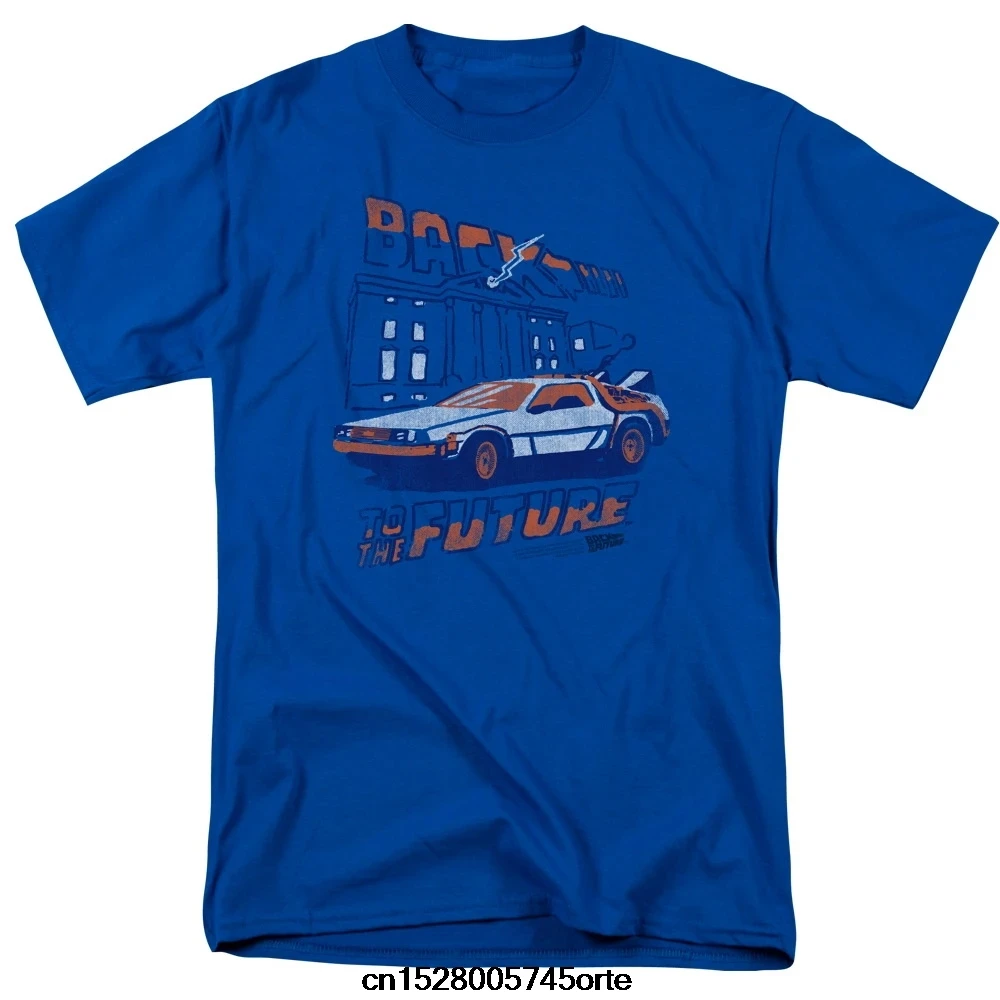 Печатные 2020 camiseta BACK TO THE FUTURE ударе молнии мужская футболка классического кроя Для
