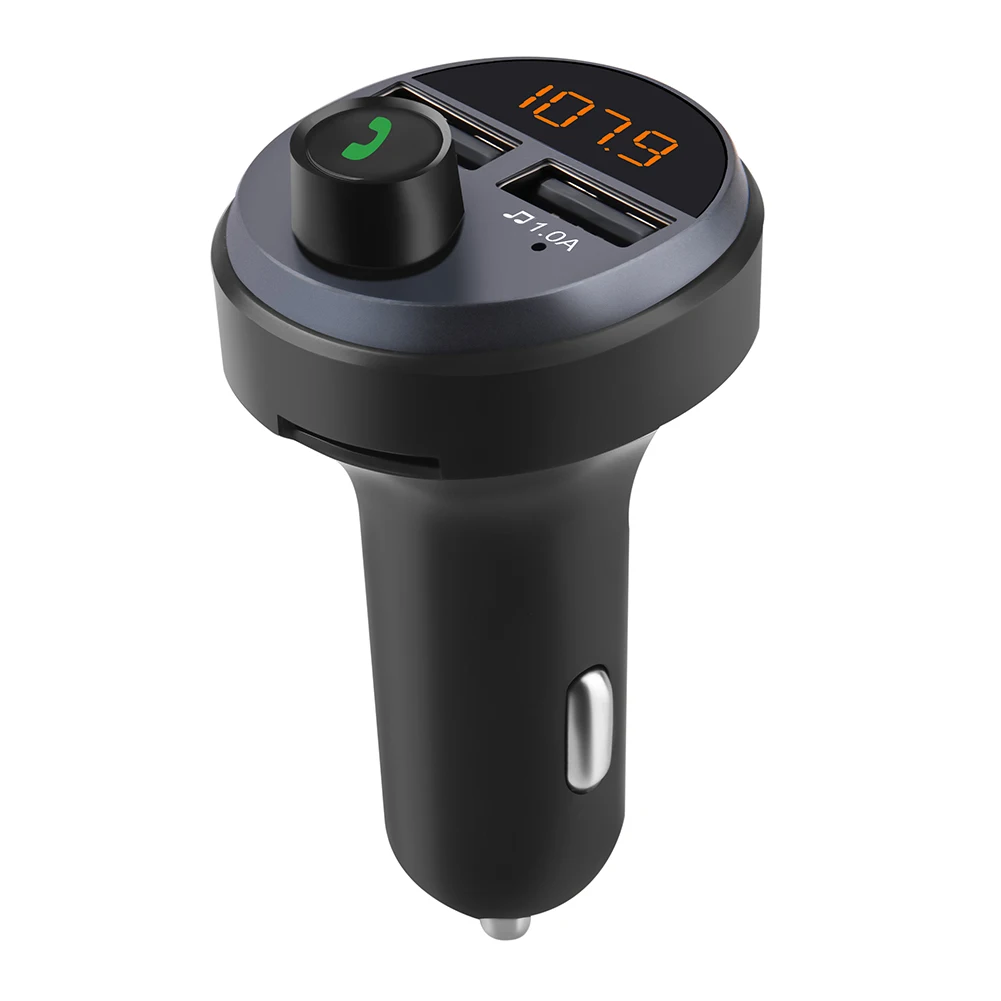 Автомобильный FM-передатчик Bluetooth 5 0 беспроводной комплект громкой связи mp3-плеер