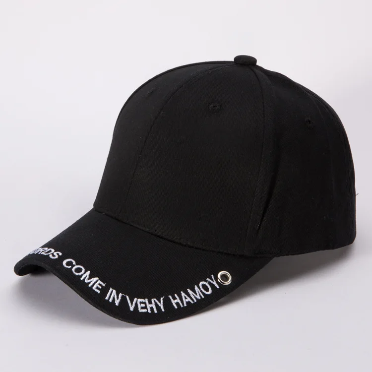 cap women's tide individual letter baseball rivet hole men's sun hat |