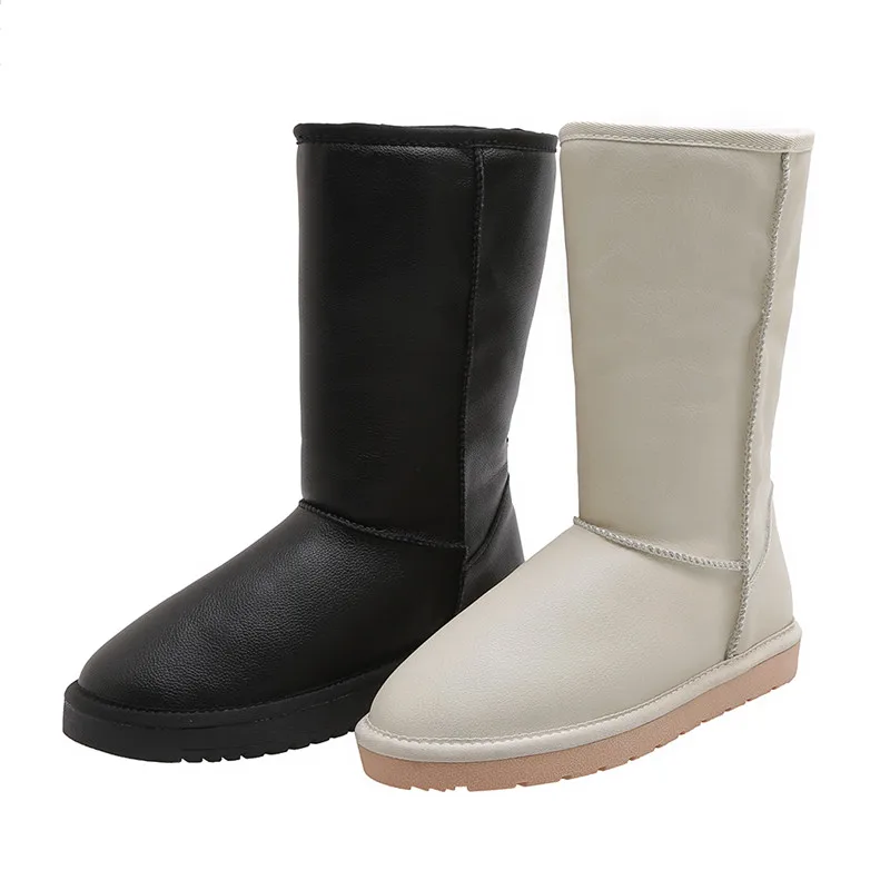 MoonMeek/Новое поступление 2020 года модные зимние ботинки удобная женская обувь на