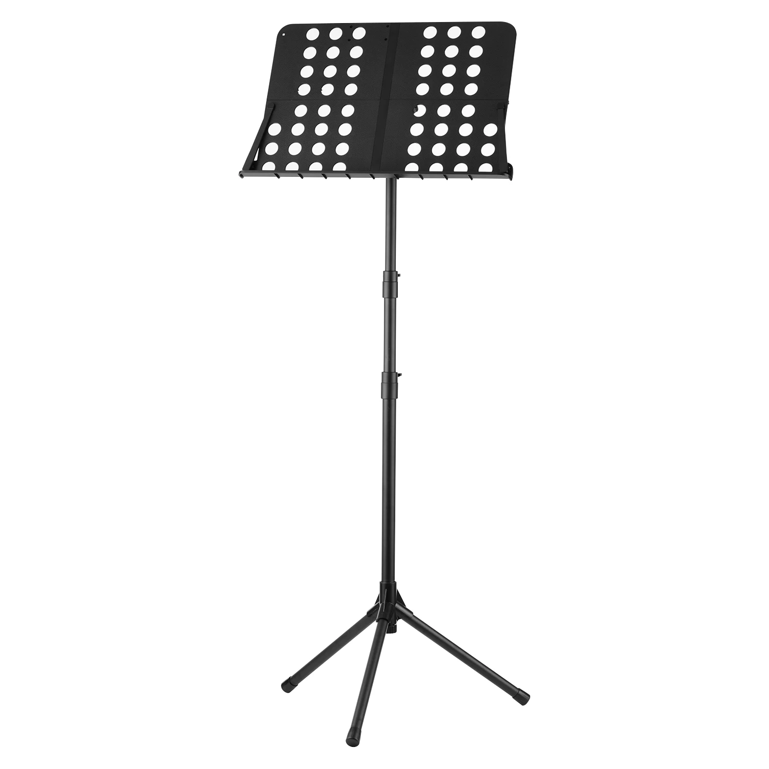 

Лист пюпитр 84 см-160 см регулируемый по высоте складной Портативный для инструментального исполнения музыки Бумага ноутбук книги черного цв...