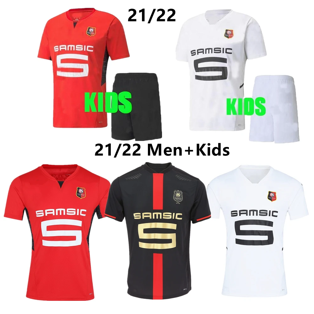 

New 21 22 Stade Rennais fc soccer Jerseys Doku TERRIER BOURIGEAUD Guirassy CAMAVINGA 120th PLAYER VERSION 2021 2022 maillots de