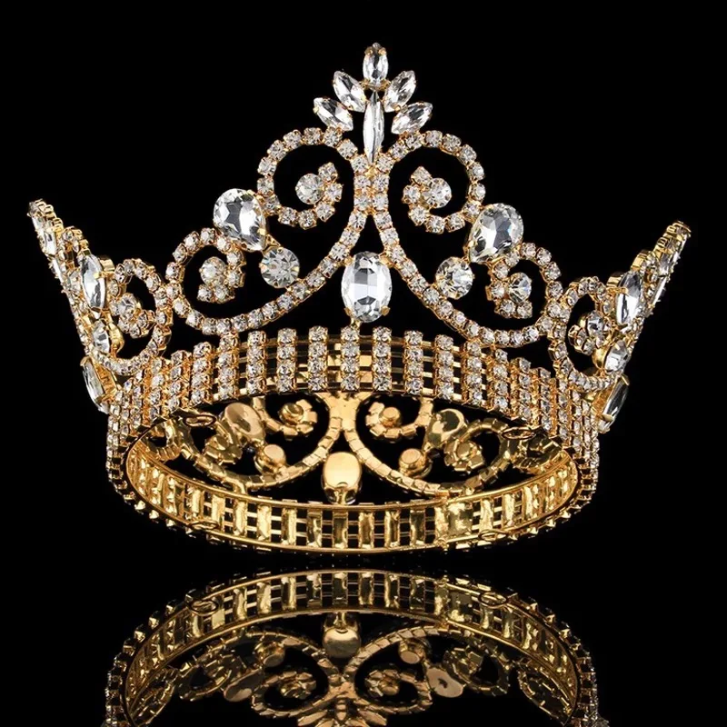 Винтажная большая диадема в европейском стиле барокко свадебное Ювелирное