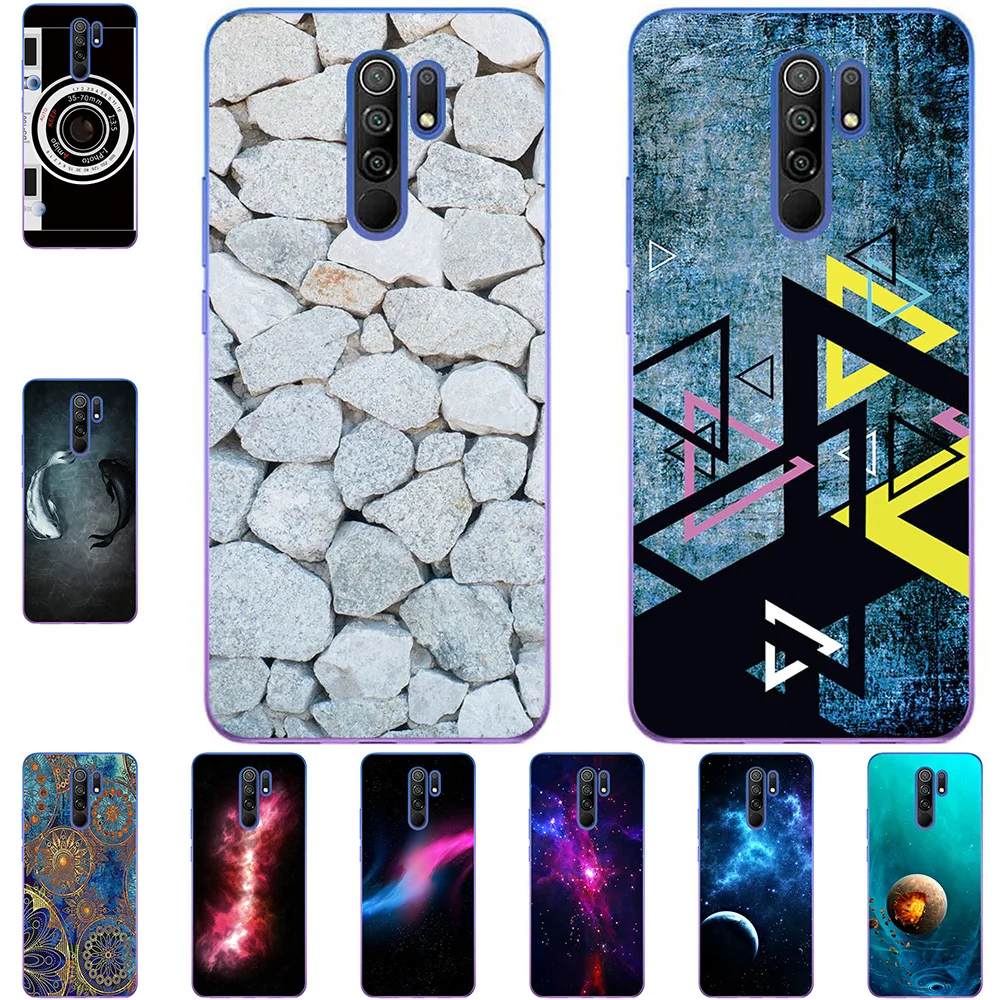 

Чехлы для телефонов Xiaomi Redmi 9 Global 2020 6,53 дюйма, мягкий чехол для мобильного телефона из ТПУ, милая модная мультяшная сумка с рисунком