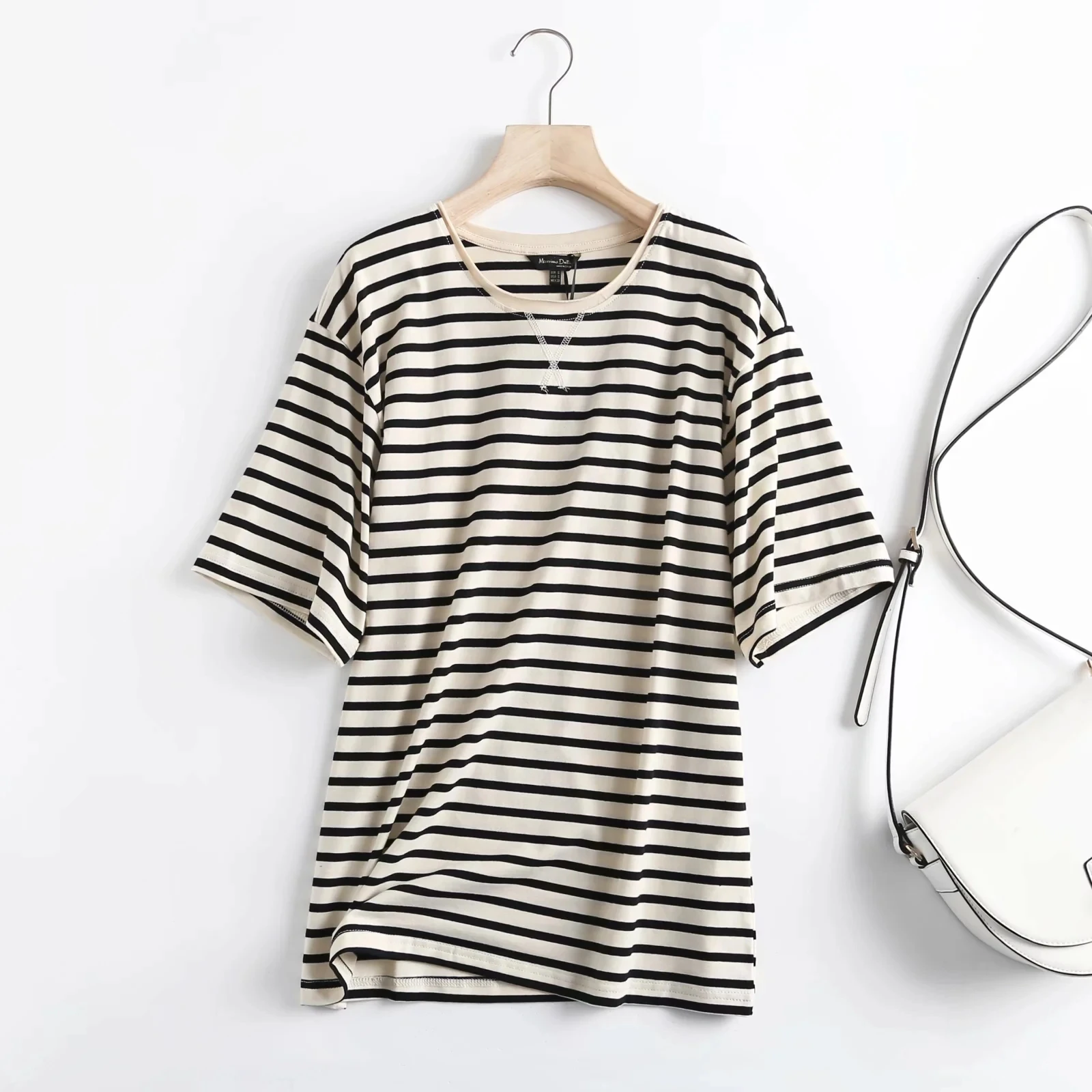

Fashion Vintage Loose Striped Harajuku Tshirt Summer T Shirt Women 2021 Tops