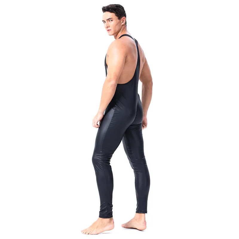 Пикантные мужские эротические латексные комбинезоны XX148 2019 S-2XL из искусственной