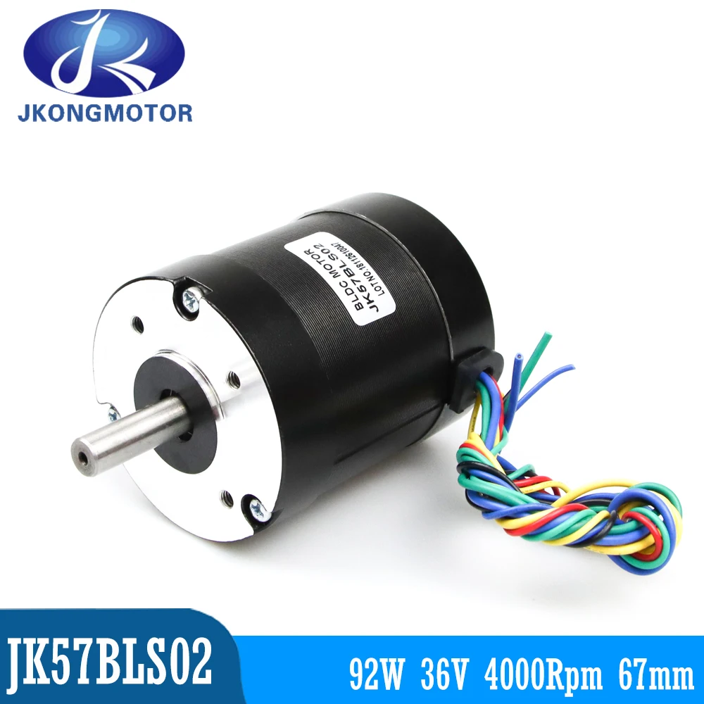 Jkong 57BLS02 DC 36V 4000 об/мин 92W 0.22N.m 3.6A с бесщеточным двигателем постоянного тока круг мотора 57 мм с сканер штрих-кода Honeywell 3-фазный бесщеточный мотор BLDC