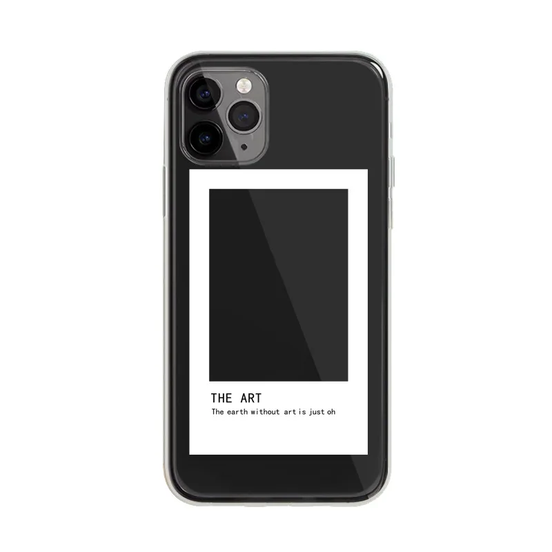 

Retro simple Art window Phone case for iPhone 12 7 8 plus 7plus case for iPhone 12 11 Pro xs max case silicone cover XR XS case