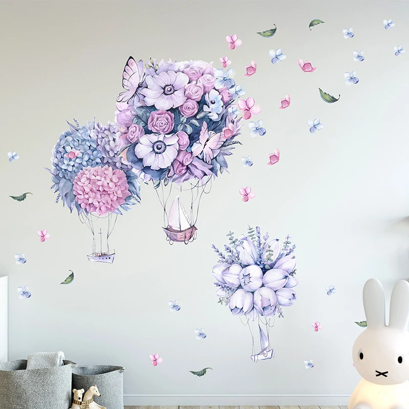 Большой зеленый лист горшечное растение наклейка стены гостиной декоративный