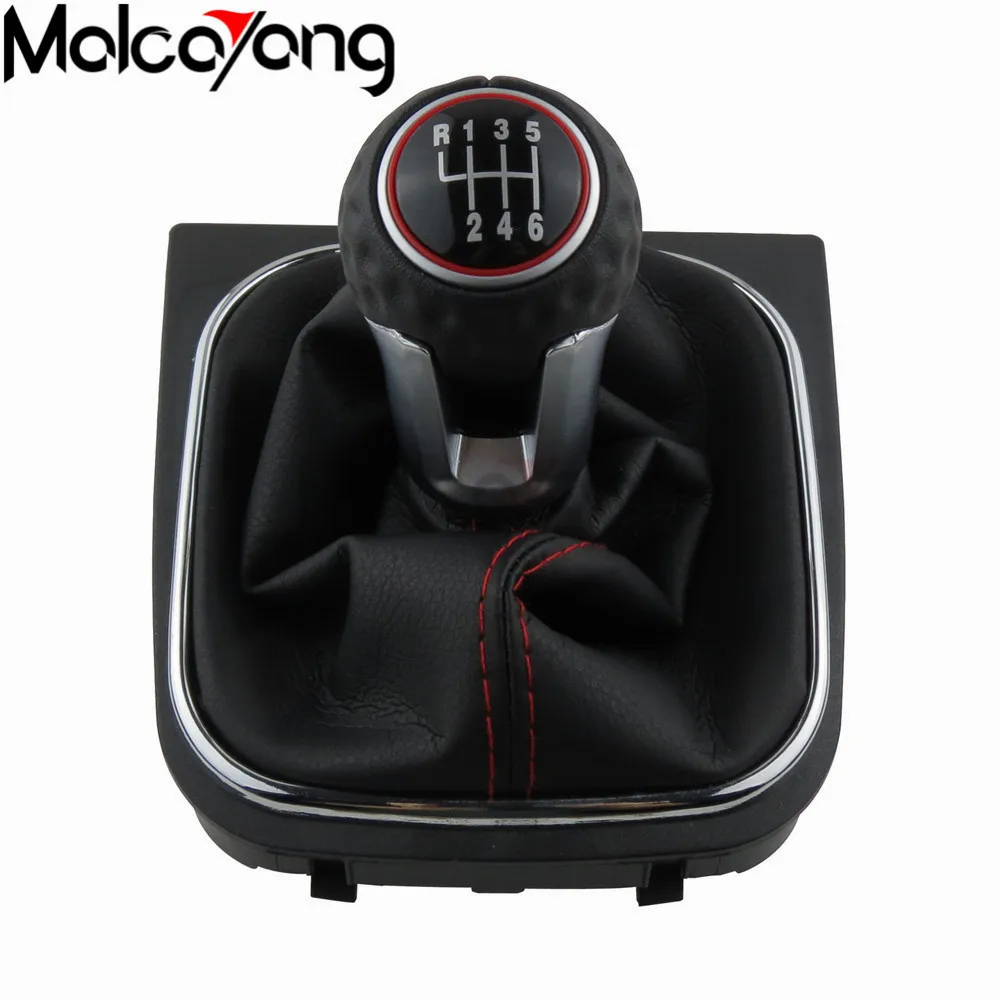 MT ручка переключения передач для Volkswagen VW Golf 5 6 Golf5 Golf6 рычаг кожаная рукоятка