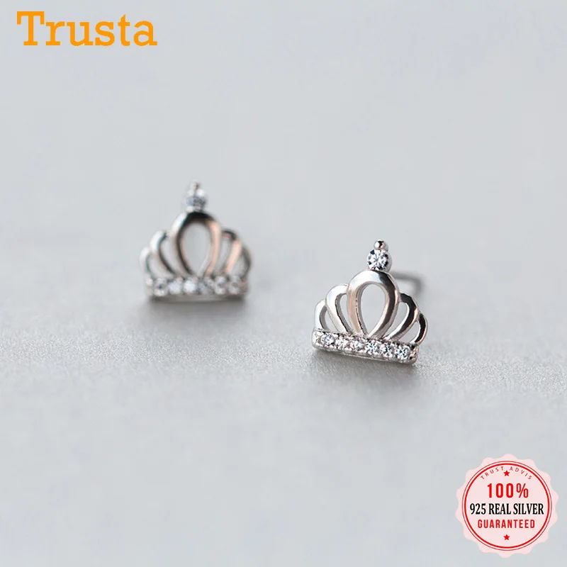 Trusta 100% Стерлинговое Серебро 925 пробы Женские Ювелирные изделия модные крошечные 9