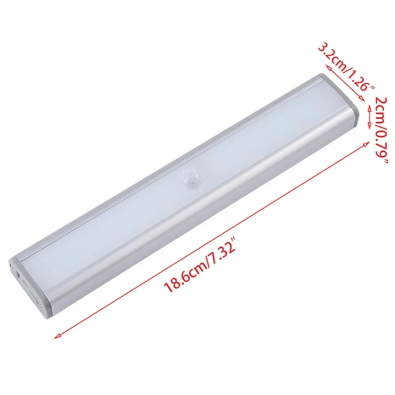 Движения Сенсор ночной Светильник Портативный шкаф настенный светильник USB