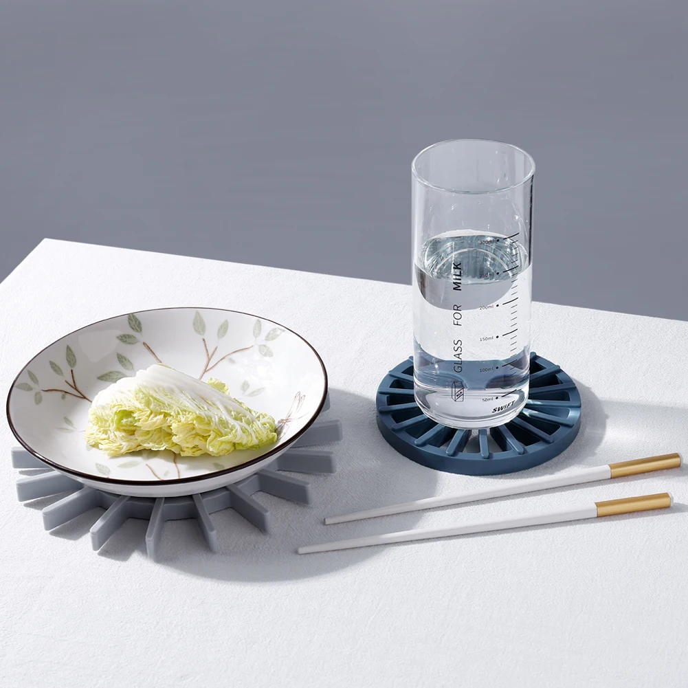 4 шт. изолированный коврик для еды многофункциональные коврики чашек и тарелок