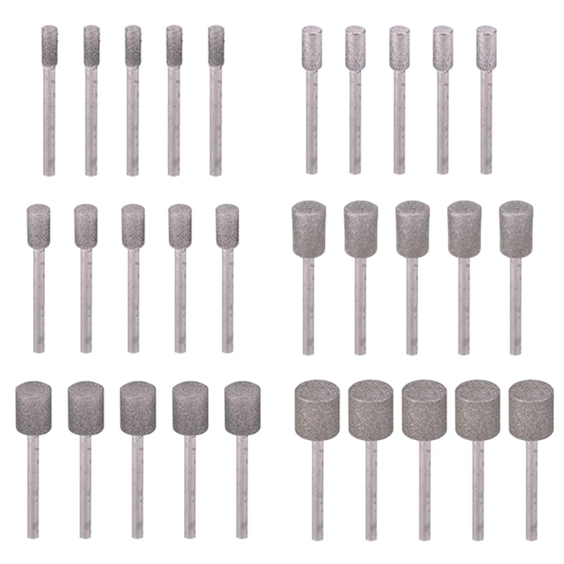 

Diamond Cylindrical Burr 5PCS Carving Grinding Tools