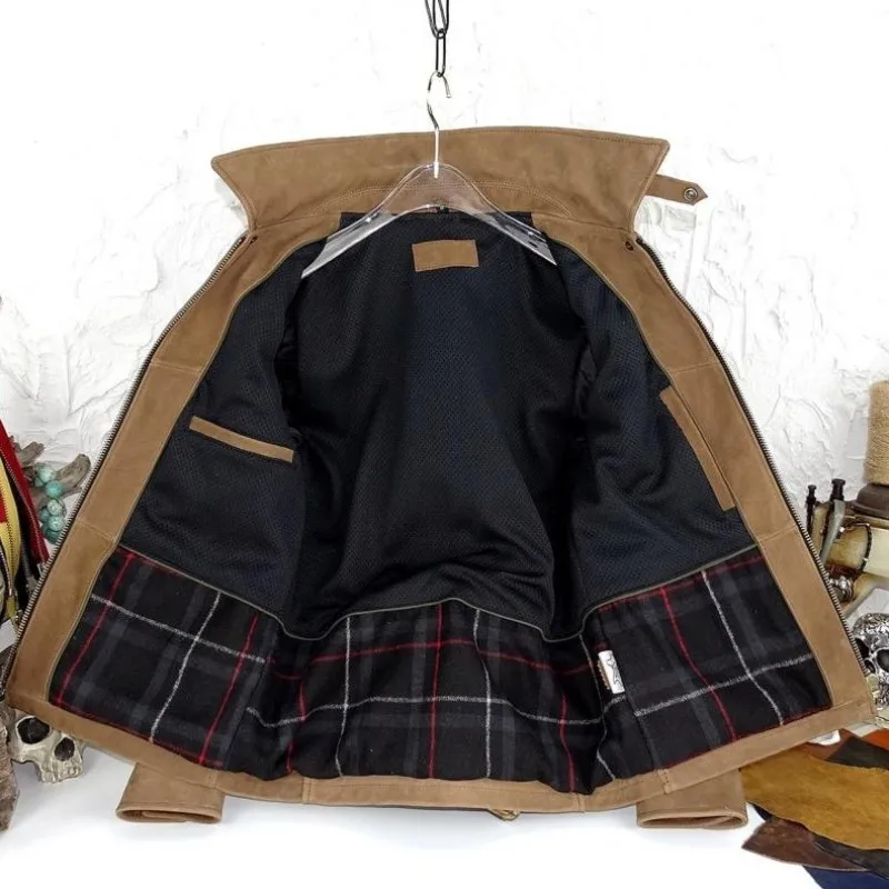 

Уличные топы, модные пальто, винтажная мотоциклетная куртка, мужское пальто из натуральной кожи, Брендовые куртки-бомберы из воловьей кожи, ...