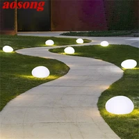 aosong outdoor lawn lights modern creative stones garden lamp led waterproof ip65 decorative for home