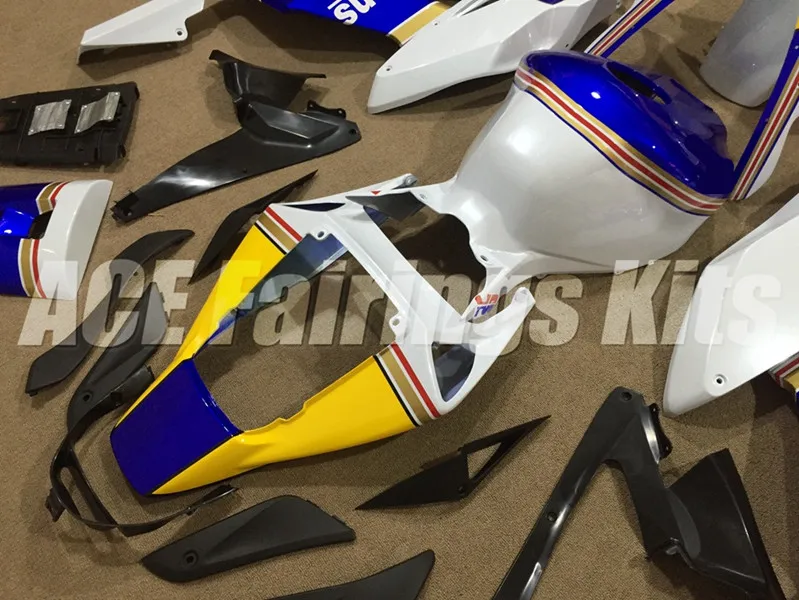 

4Gifts Injection mold New ABS Full Fairings Kit Fit For Honda CBR1000RR cbr1000 04 05 2004 2005 body set blue yellow
