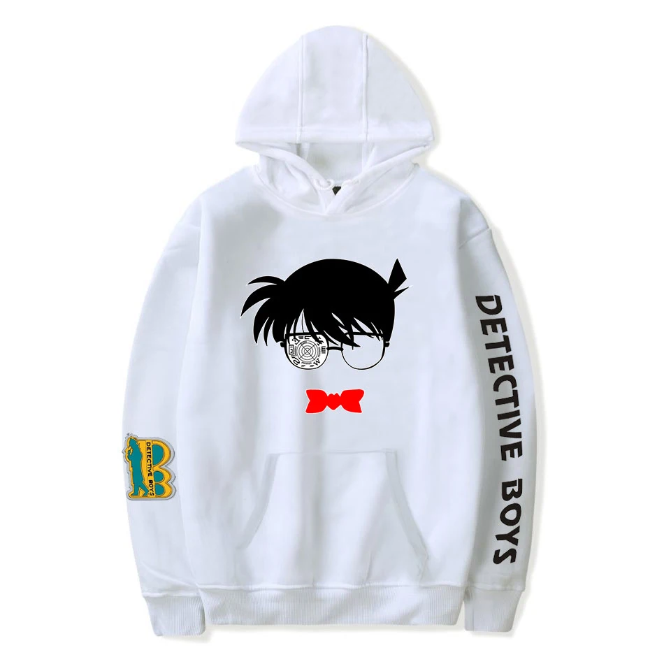 Толстовки Detective Conan для мужчин и женщин Осенний свитшот аниме худи Детектив Конан