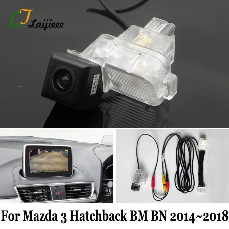 Для хэтчбека Mazda 3 Mazda3 BM BN 2014 2015 2016 2017 2018 OEM экран совместимый HD задний вид камера