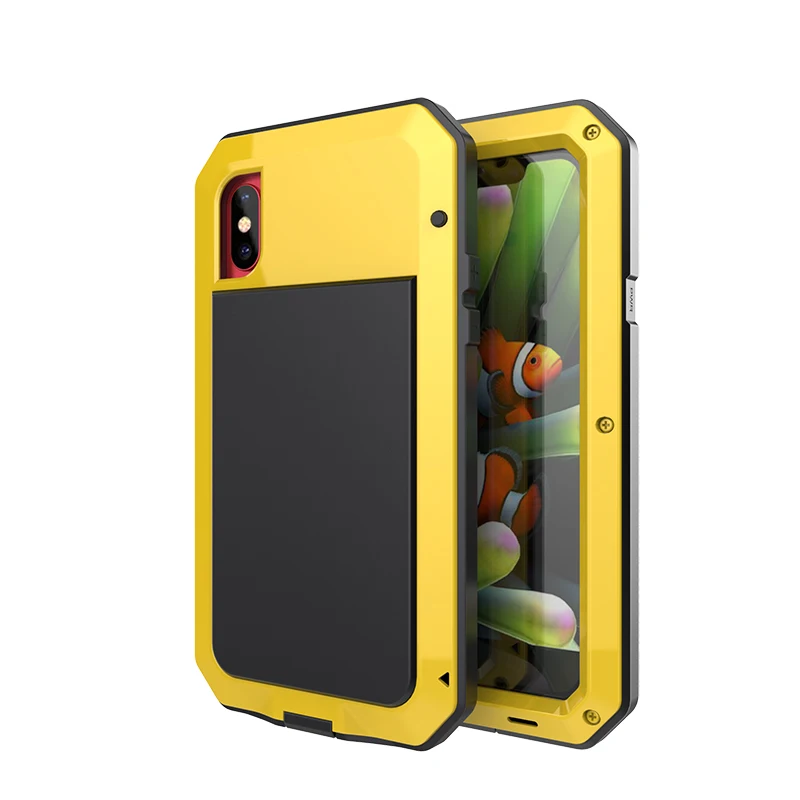 Полный защитный Роскошный металлический чехол для iPhone 11 11Pro 6S 7 Plus, противоударный чехол для samsung Galaxy Note9 S10 S9 S10Plus S8 S8Plus