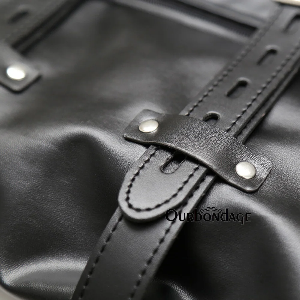 Ourbondage для взрослых искусственная кожа прямая куртка БДСМ Регулируемый Фетиш