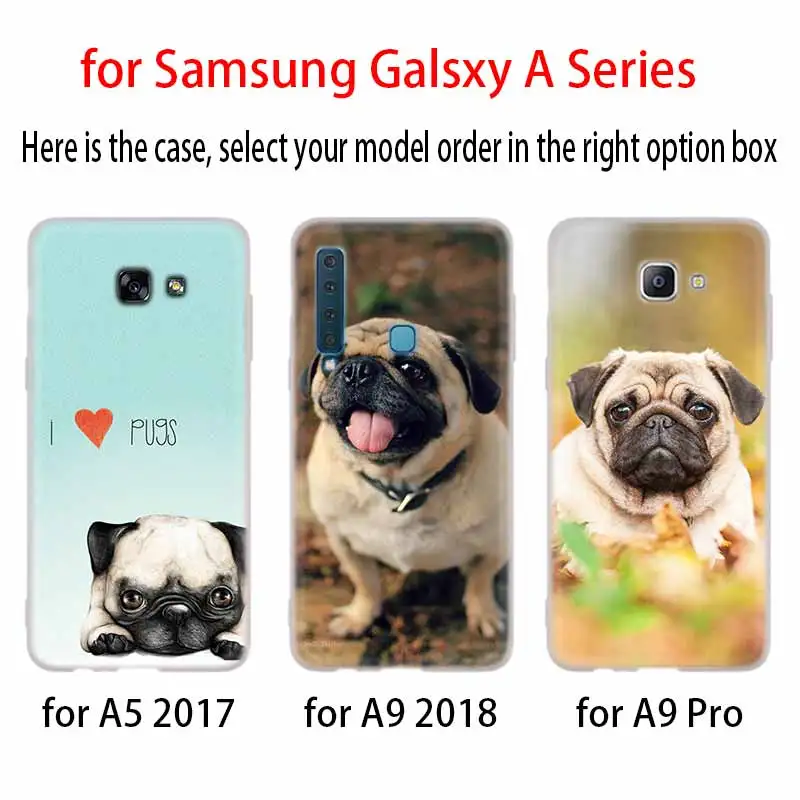 Милый desire Мопс чехол силиконовый защитный для телефона Samsung A50 A70 A80 A30 A40 A90 A6 A8 A9 A7 A5