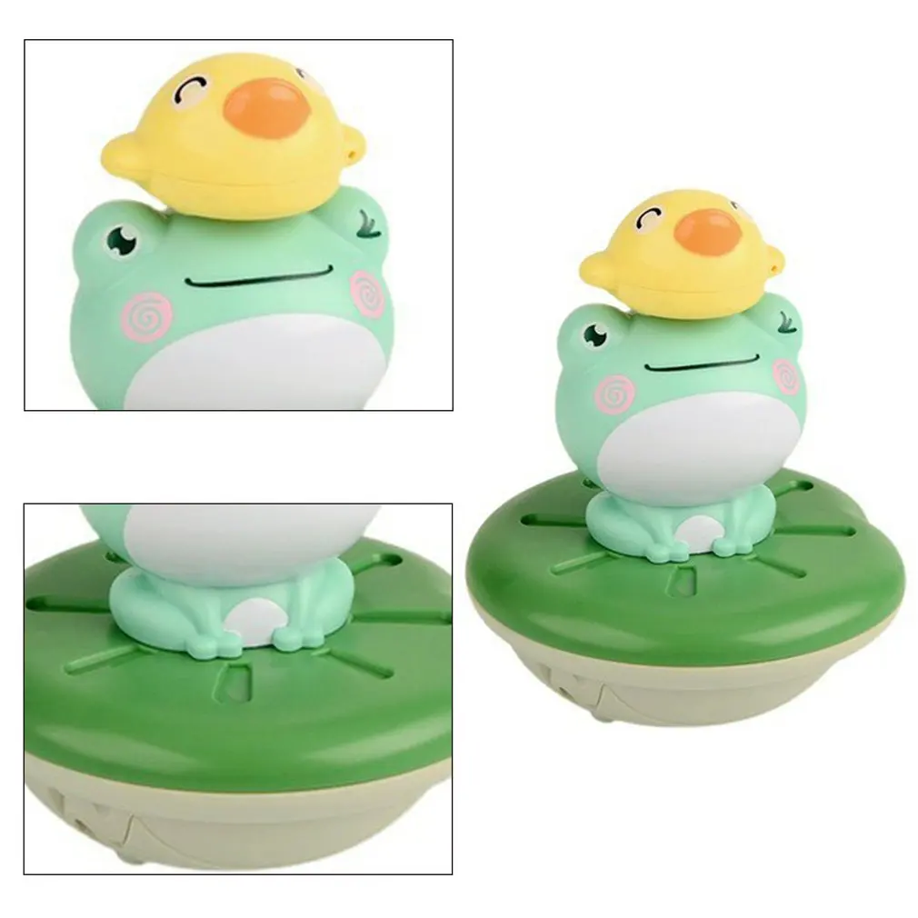 

Kids Bath Toys Electric Spray Water Floating Rotation Green Forg Sprinkler Toy Shower Game For Children Kid Swimming Bathroom