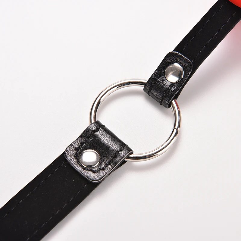 Кляп из искусственной кожи с открытым ртом кляп для БДСМ бондаж клеветы