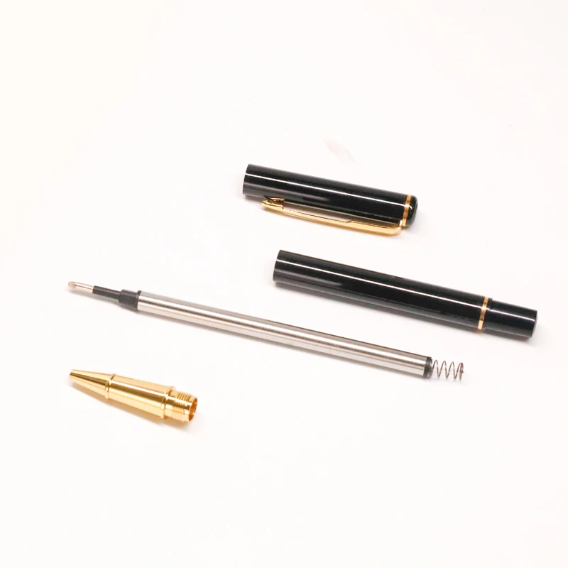 Шариковая ручка 0 5 мм с золотым зажимом черные чернила металл ручки для подписи |